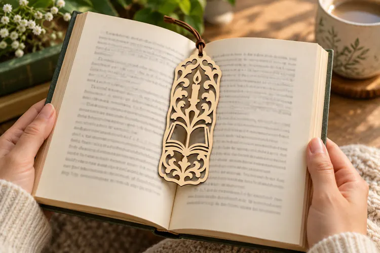 Ornate Floral Bookmark Laser Cut SVG File floral bookmark sv