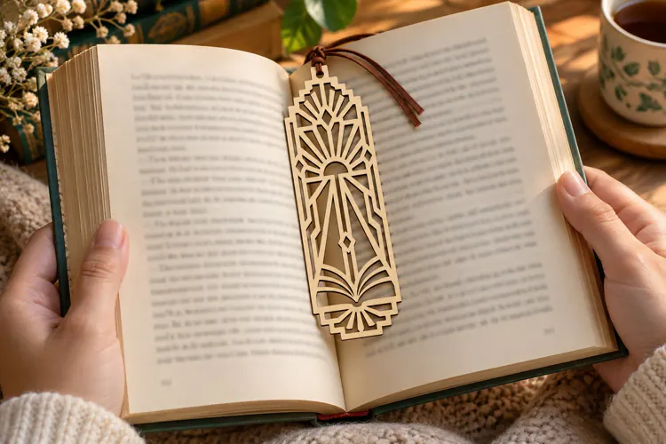 Sunburst Bookmark Laser Cut SVG File sunburst bookmark, geom