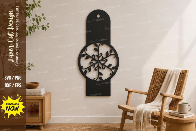 Snowflake Wall Hanging Laser Cut SVG File