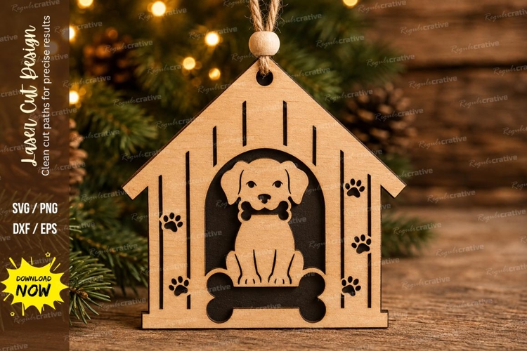 Puppy Dog House Laser Cut SVG File