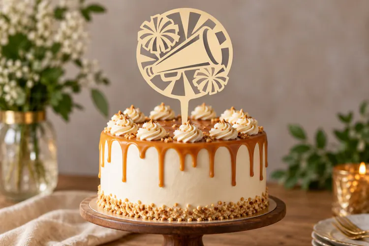 Tropical Round Cake Topper Laser Cut SVG File tropical cake