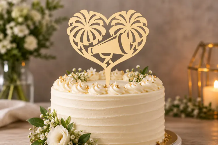 Personalized Gift Cake Topper Laser Cut SVG File personaliz
