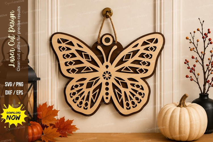 Lace Butterfly Wall Decor Laser Cut SVG