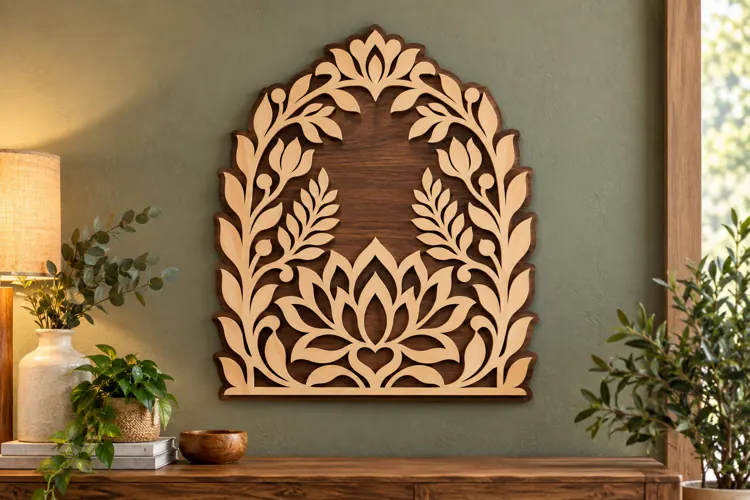 Arch Botanical Wall Art Laser Cut SVG File arch floral svg,