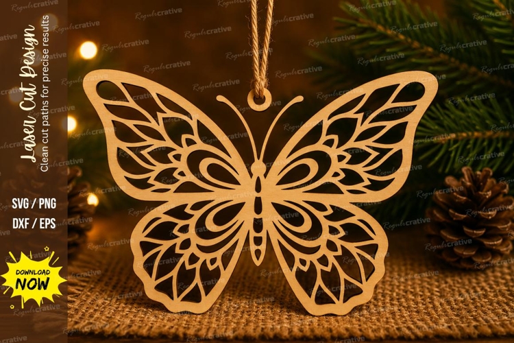 Elegant Butterfly Laser Cut SVG File