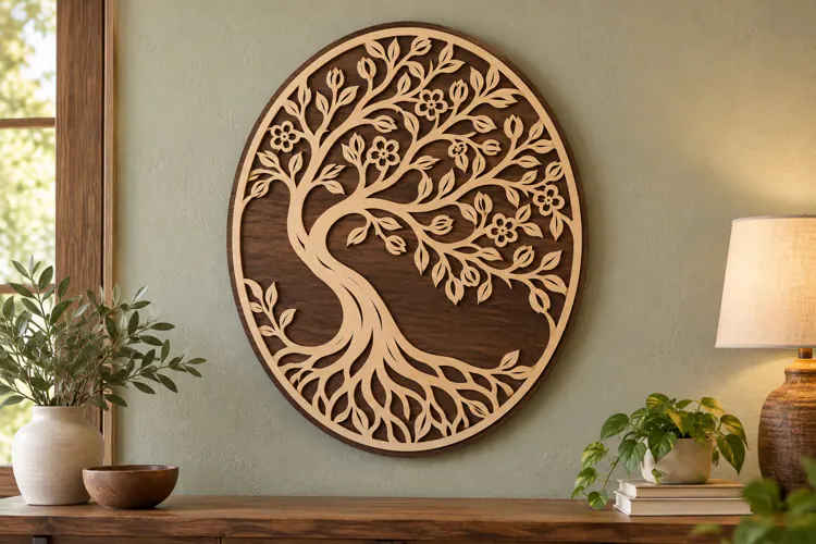 Heart Tree of Life Laser Cut SVG File tree of life svg, hear