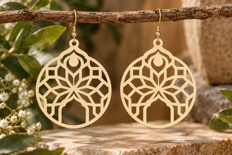 Tree of Life Earrings Laser Cut SVG File tree earrings svg,