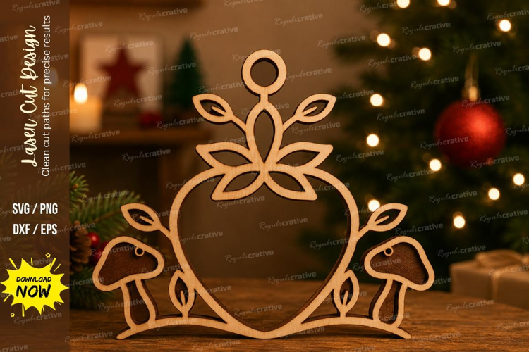 Bunny Floral Egg Laser Cut SVG File bunny egg