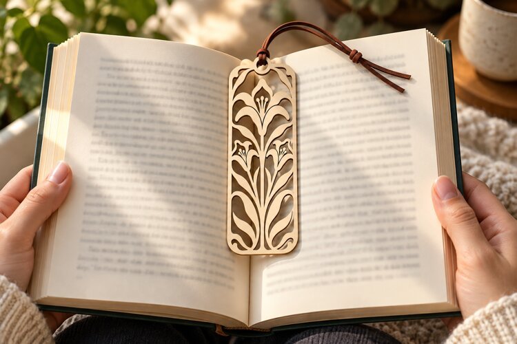 botanical floral bookmark, floral bookmark png, botanical example image 1