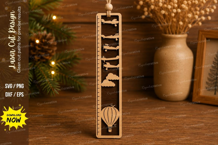 Construction Vehicles Growth Chart Ruler SVG, Excavator