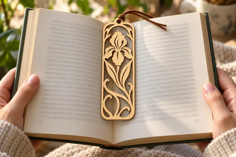 lily floral bookmark, lily bookmark png, floral bookmark png