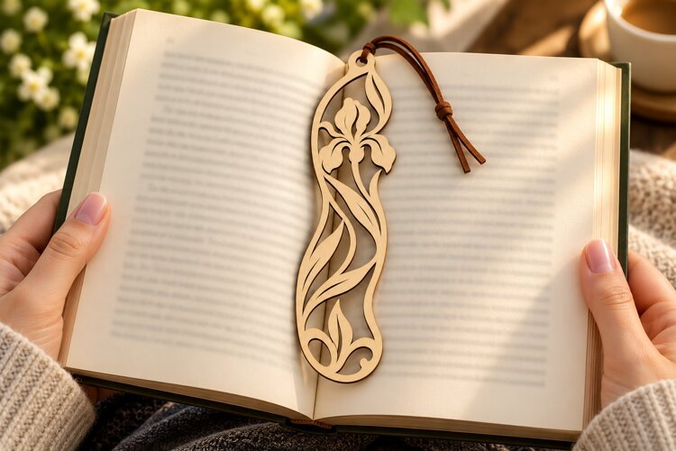 lily scroll bookmark, lily bookmark png, floral bookmark png example image 1