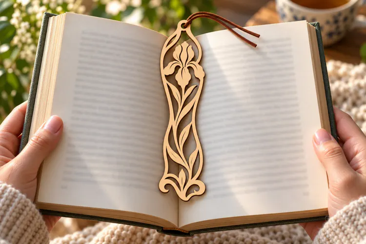 floral vine bookmark, vine bookmark png, floral bookmark png