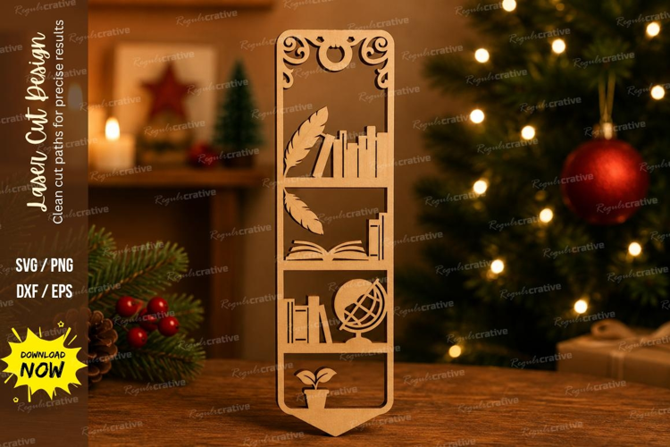 Book Lover Bookmark Laser Cut SVG File book lover bookmark