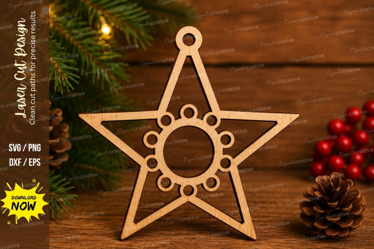 Sun Star Laser Cut SVG File sun star ornament svg, sun cente