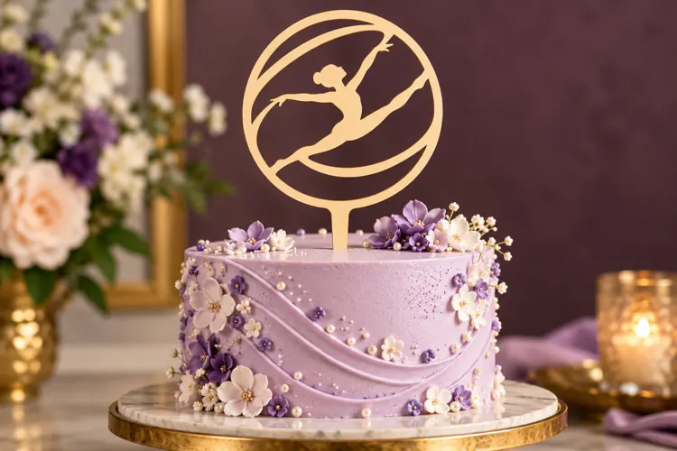Leaping Ballerina Cake Topper Laser Cut SVG PNG Design