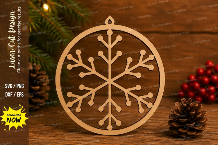 Twig Snowflake Laser Cut SVG File twig snowflake ornament,