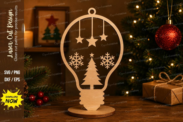 Tree Ornament Laser Cut SVG File tree ornament svg, christma