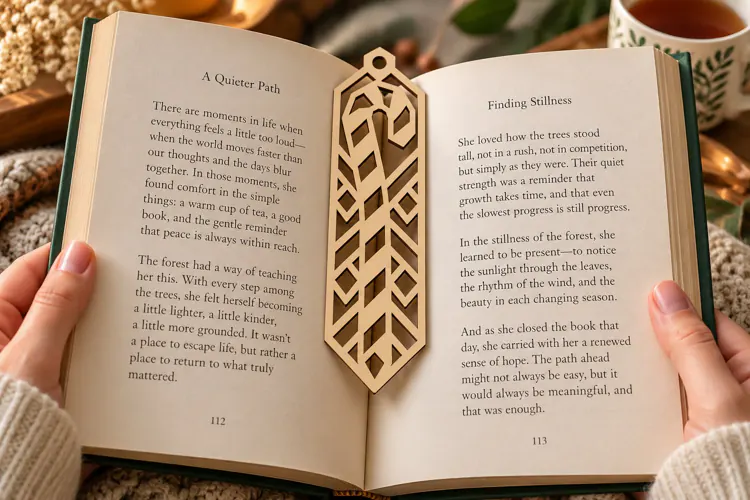Geometric Chevron Bookmark Laser Cut SVG PNG Design, geometr