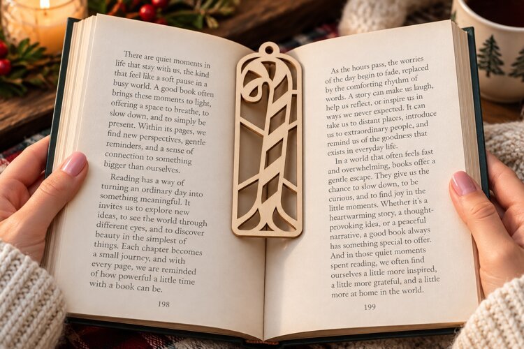 Minimal Chevron Bookmark Laser Cut SVG PNG Design, chevron example image 1