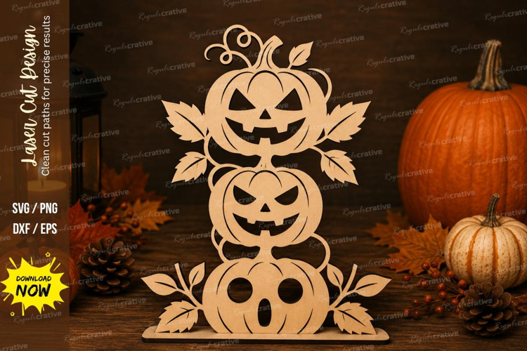 Leaf Pumpkin Laser Cut SVG File leaf pumpkin stack, maple