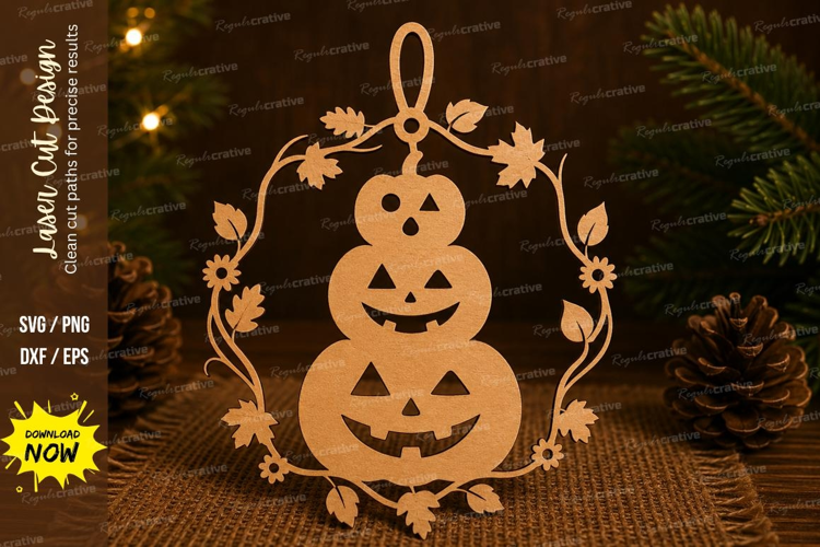 Framed Pumpkin Laser Cut SVG File framed pumpkin stack, oval