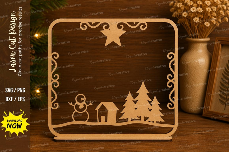 Winter Village Laser Cut SVG File winter village svg, christ
