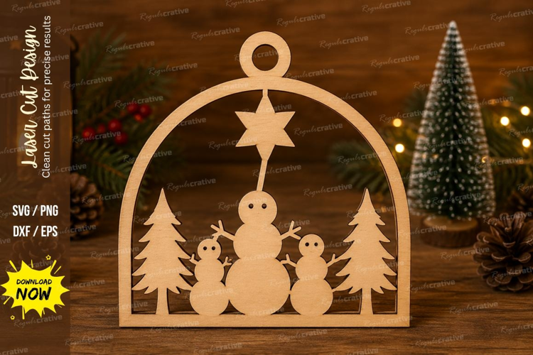 Snowman Family Laser Cut SVG File snowman family svg, snowma