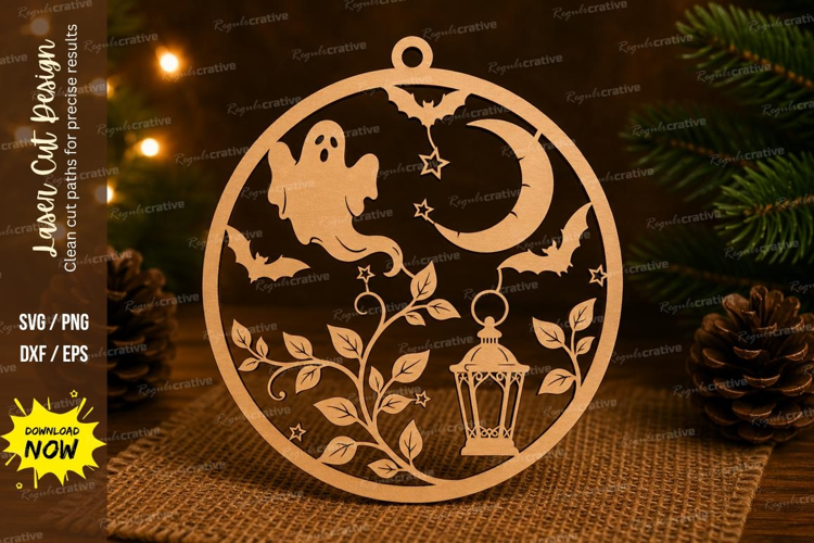 Garden Ghost Laser Cut SVG File garden ghost ornament, ghost