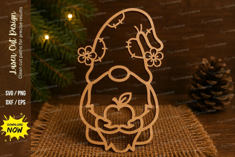 Heart Gnome Laser Cut SVG File heart gnome svg, valentine