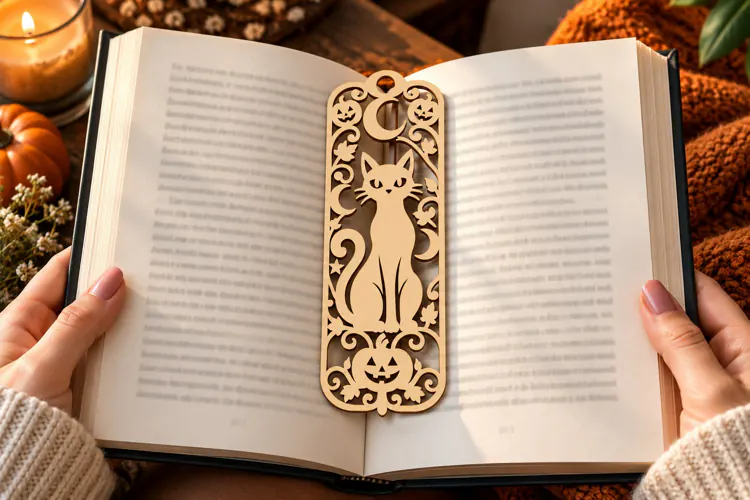 Moon Cat Bookmark PNG Design, moon cat bookmark, cat moon sv