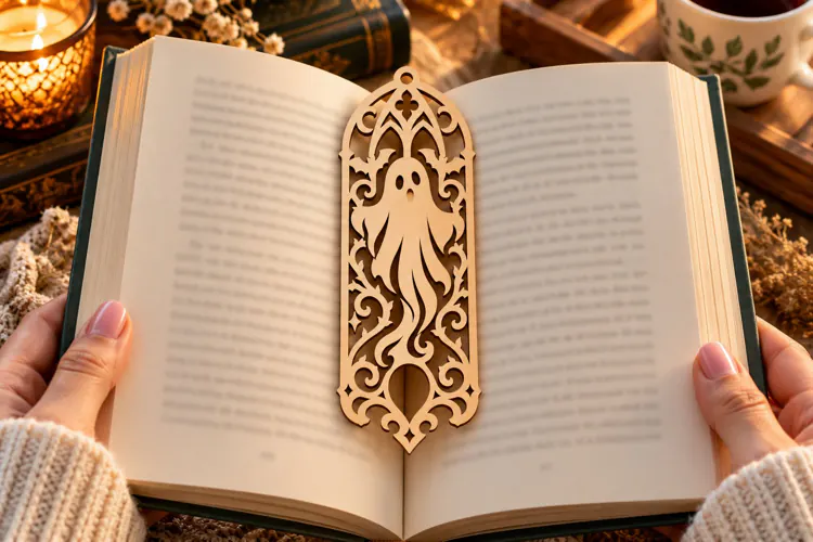 Filigree Cat Bookmark PNG Design, filigree cat bookmark, cat