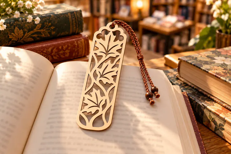 Botanical Lace Bookmark Laser Cut SVG PNG Design botanical
