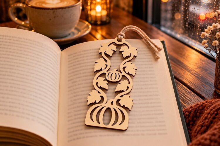 Ornate Scrollwork Bookmark Laser Cut SVG PNG Design ornate example image 1