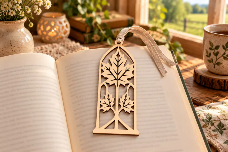 Gothic Botanical Bookmark Laser Cut SVG PNG Design gothic