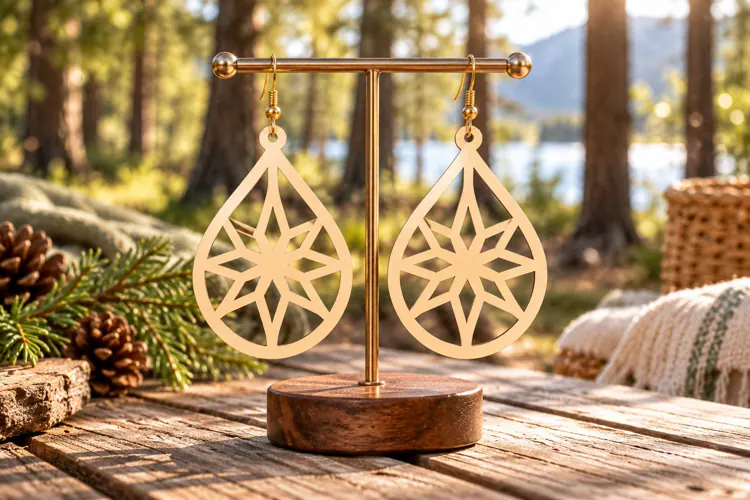 diamond compass svg, starburst earring file, compass star