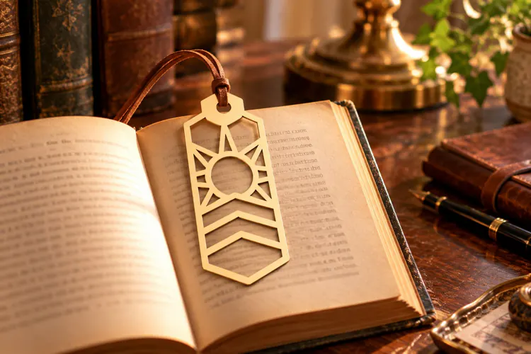 Mountain Sunburst Landscape Bookmark Laser Cut SVG File