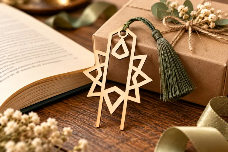 Geometric Sacred Star Mandala Bookmark Laser Cut SVG File