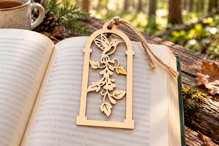Butterfly and Floral Arch Bookmark Laser Cut SVG PNG Design