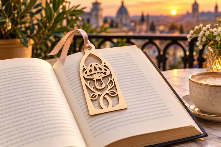 Arch Baroque Floral Bookmark Laser Cut SVG