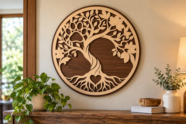 Yin Yang Tree of Life Laser Cut SVG yin yang tree svg, tree