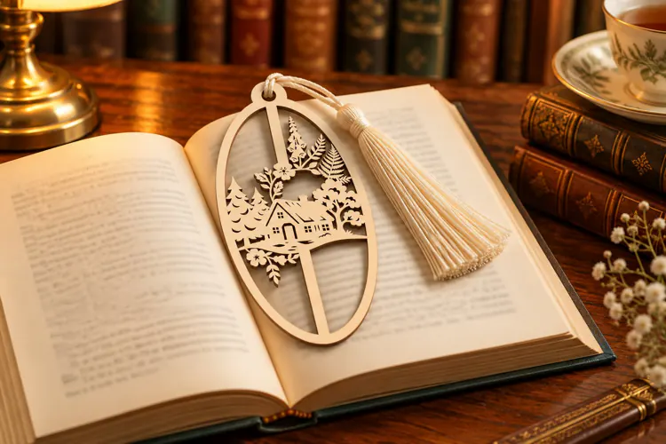 Woodland Forest Deer Bookmark Laser Cut SVG Design laser cut