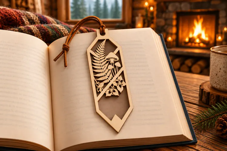 Tag Forest Fern Bookmark Laser Cut SVG File laser cut svg