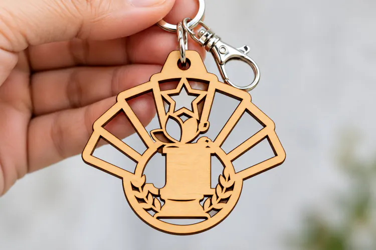 Fan Shape Nature Keychain SVG fan shape keychain svg, ornat