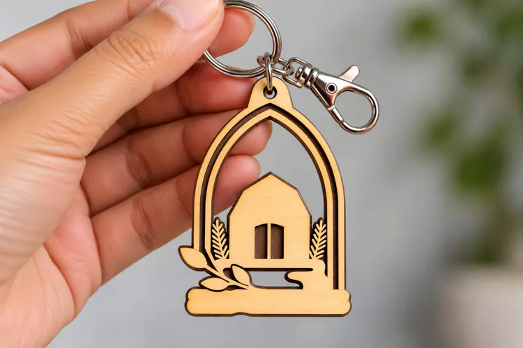 Arch Dome Keychain Laser Cut SVG arch dome keychain svg