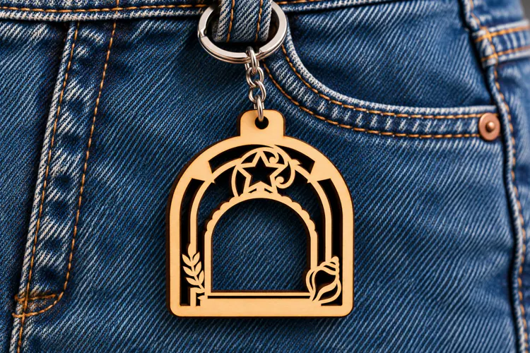Gothic Arch Portal Keychain SVG gothic arch portal keychain