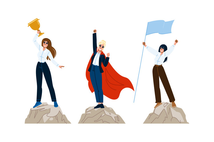 vision leader top woman vector (6578293)