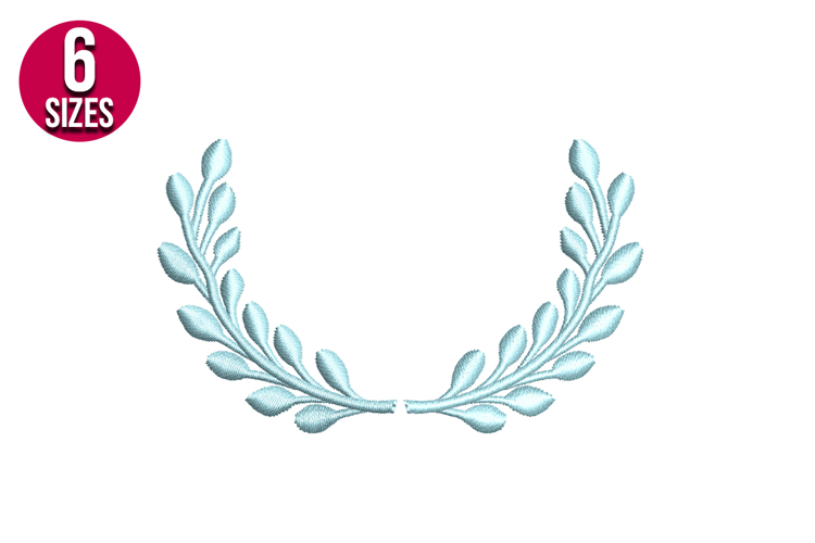 Leaf Border Machine Embroidery Design - 6 Sizes