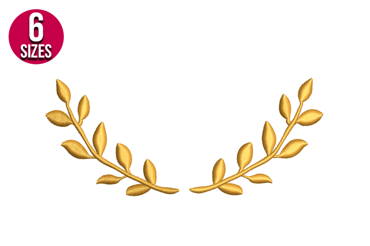 Leaf Border Machine Embroidery Design | Instant Download