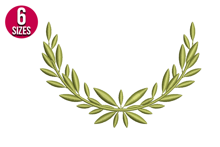 Leaf Border Machine Embroidery Design | Instant Download
